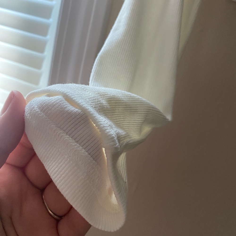 Dazy, Size Xl, All White Button Up Long Sleeve - image 5